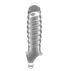 Sono Gaine de pénis Ribby Penis Sono N°32 - 11 x 3 cm Transparente